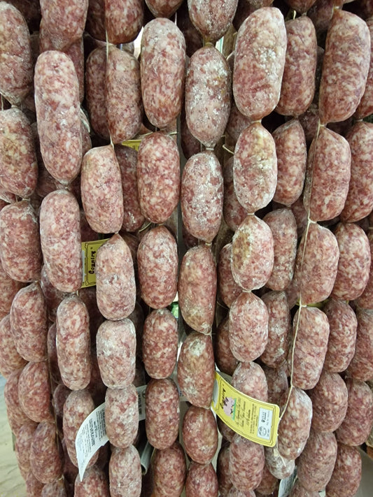 Salsiccia appassita sale e pepe